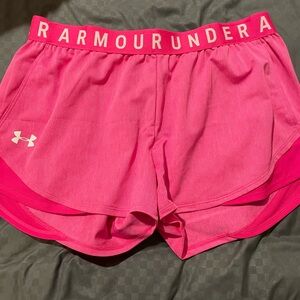 Under Armour. Pink size large. Athletic shorts